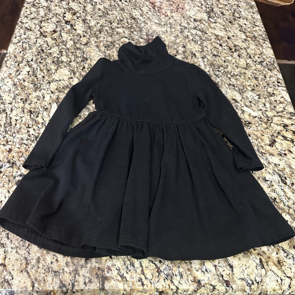 Toddler Black Turtle Neck Dress